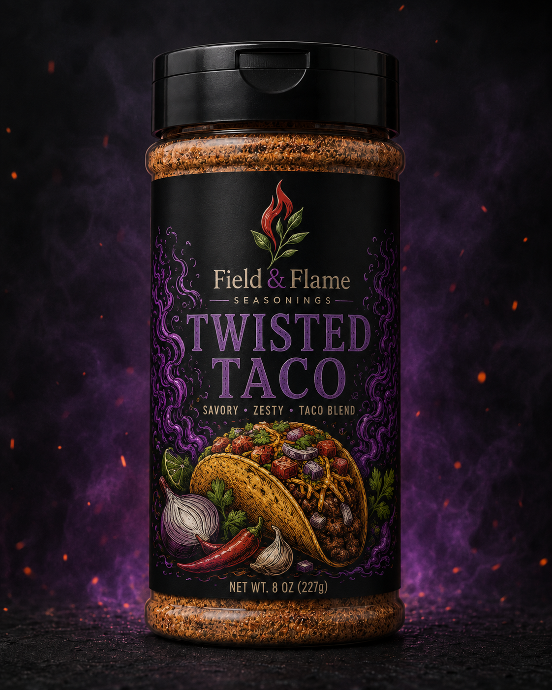 Twisted Taco seasoning shaker